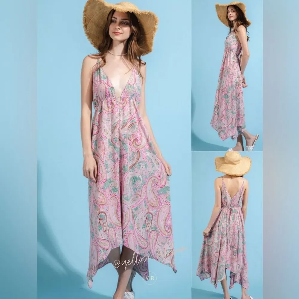 NEW Paisley Print Midi Dress - Picture 3 of 6